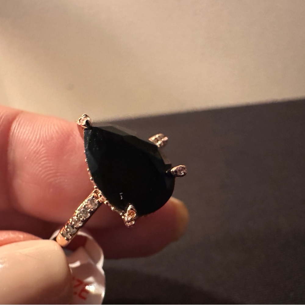 🤩 Love’s Journey Black Onyx Ring (Size 10) - Picture 3 of 7